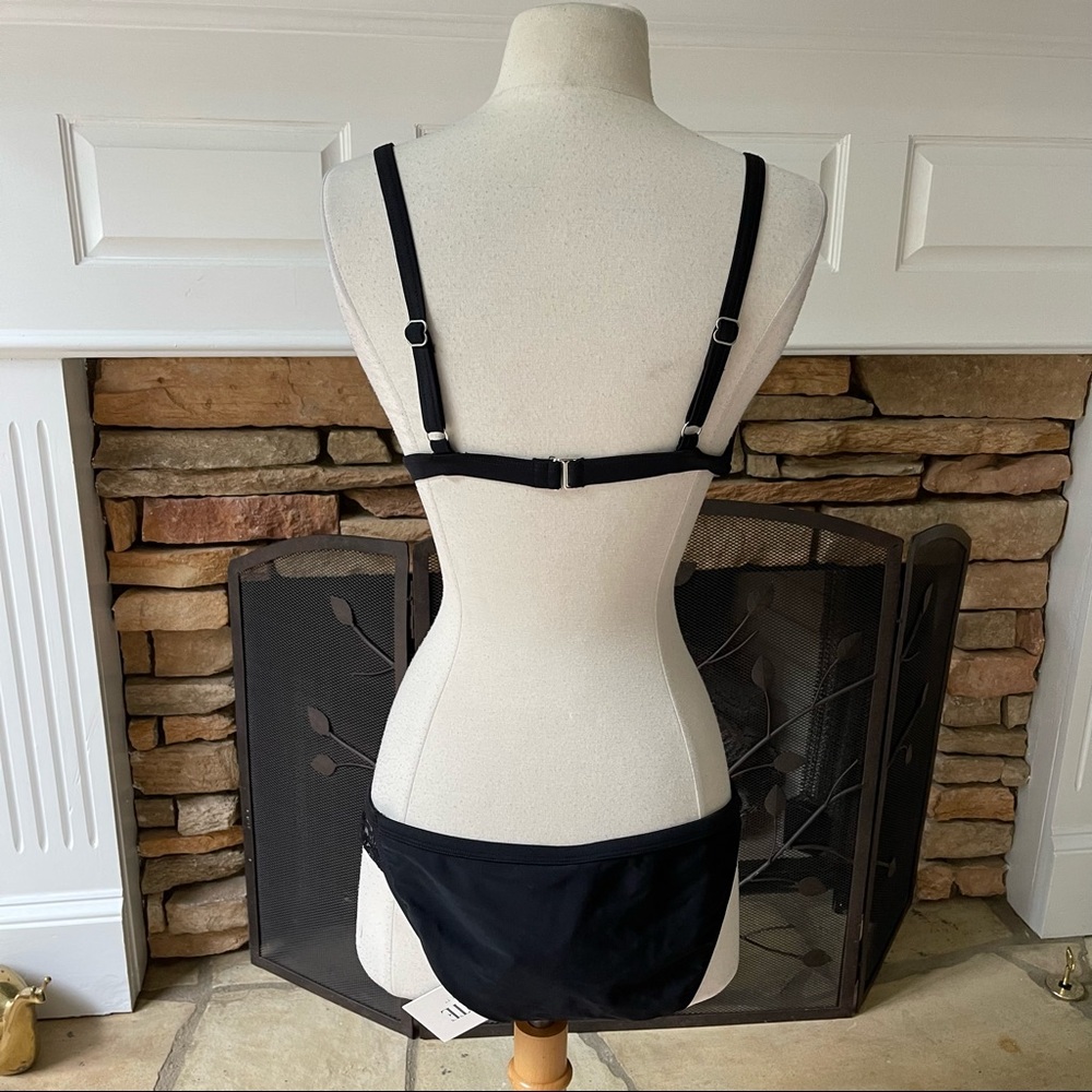 NWT Rodarte for Target Black Lingerie Style Bikini Size XL - Picture 2 of 8